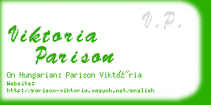 viktoria parison business card